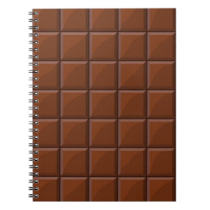 Milk chocolate spiral notebook