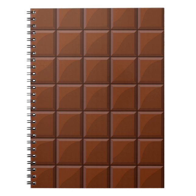 Milk chocolate spiral notebook (Front)