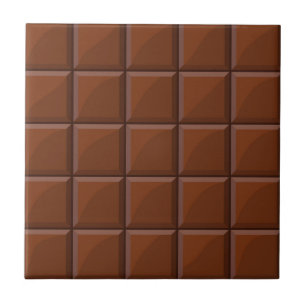 Milk chocolate tile