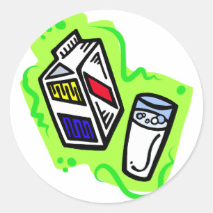 Milk Classic Round Sticker
