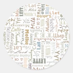 Milk Classic Round Sticker