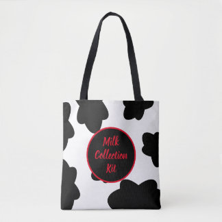 “Milk Collection Kit” Cow Print Tote Bag