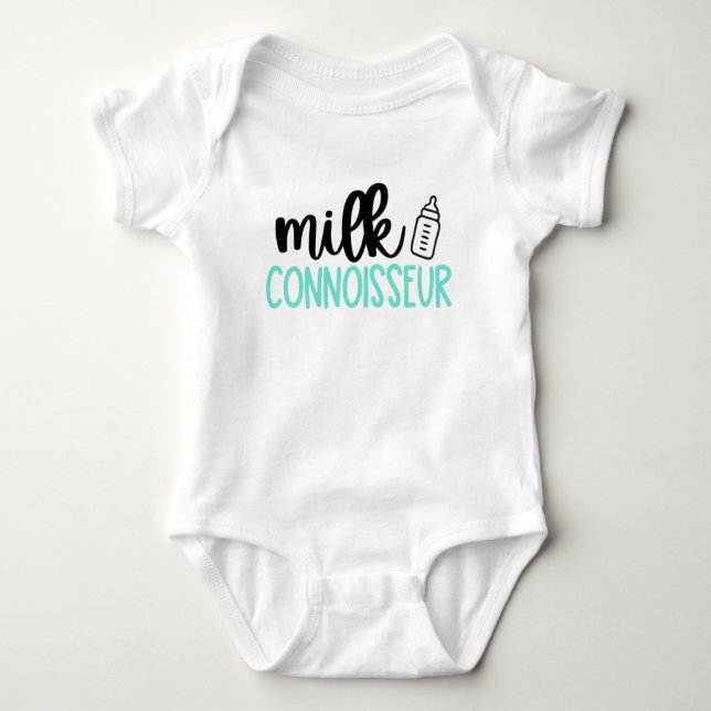 Milk connoisseur baby bottle  baby bodysuit (Front)