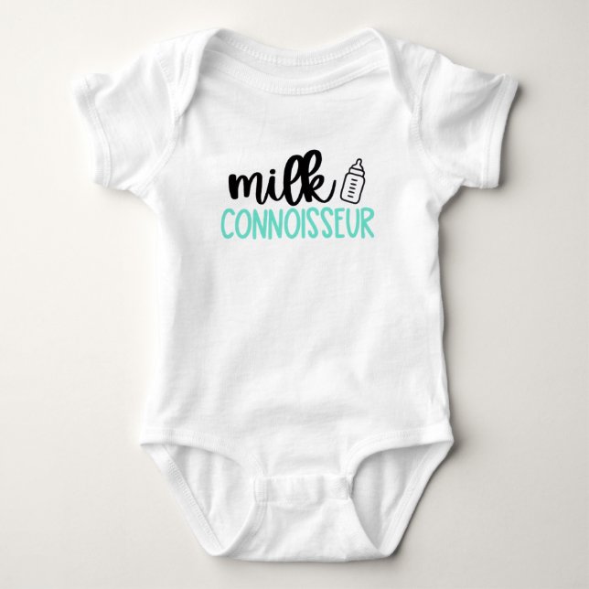 Milk connoisseur baby bottle  bodysuit (Front)