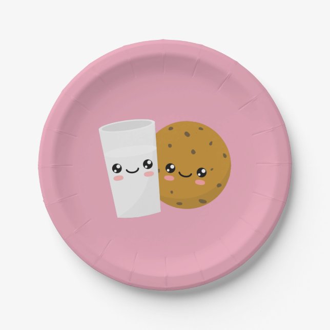 Milk & Cookie Paper Plate (Front)