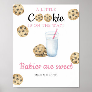 Milk & cookies baby shower Babies are sweet  Poster