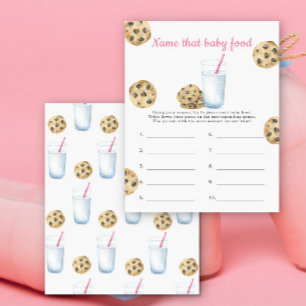 Milk Cookies baby shower Name that baby food game