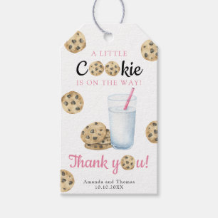 Milk & Cookies Baby shower - Thank You Card Gift Tags