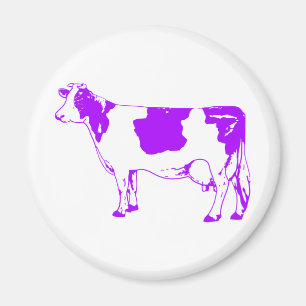 Milk Cow Silhouette Beef Cattle Moo Bull Steer Magnet