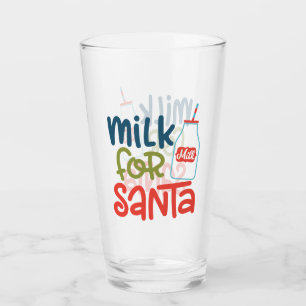 Milk for Santa Glass