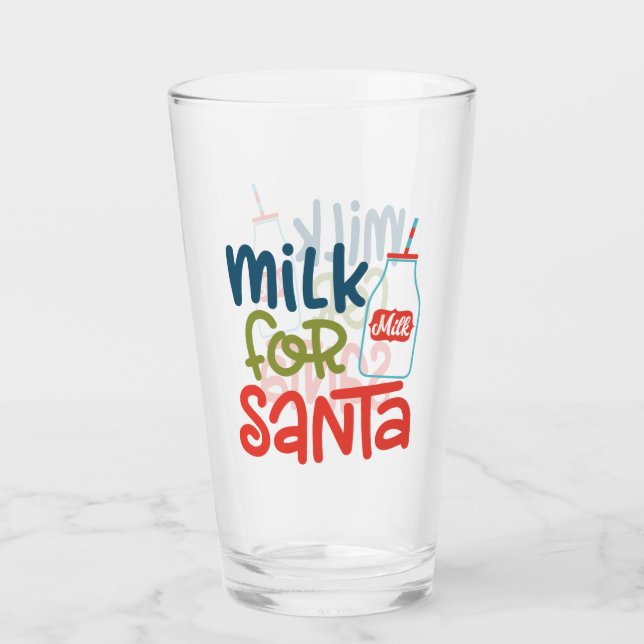 Milk for Santa Glass (Front)