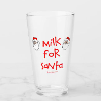 Milk for Santa Glass