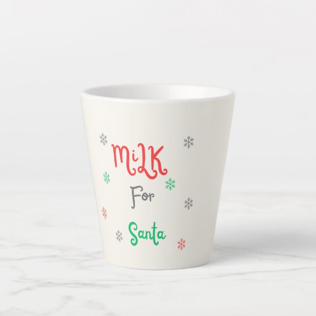 Milk for Santa Latte Mug (Front)