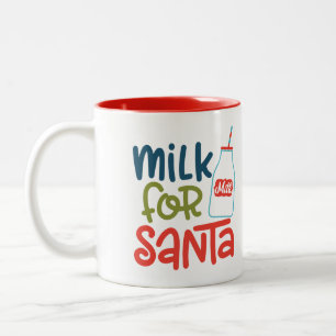 Milk For Santa Two-Tone Coffee Mug
