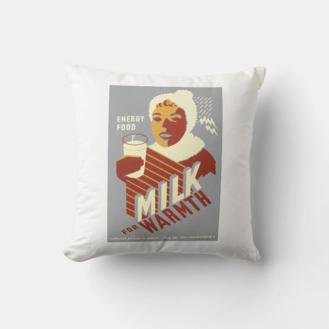Milk for Warmth Cushion (Front)