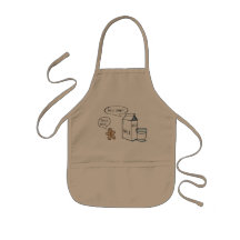 Milk & Ginger Quirky Kids Khaki Apron