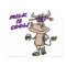 milk is cool funny cute cow cartoon