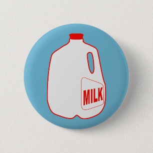 Milk Jug 6 Cm Round Badge
