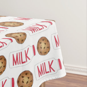 Milk Jug Chocolate Chip Cookies Snack Food Foodie Tablecloth