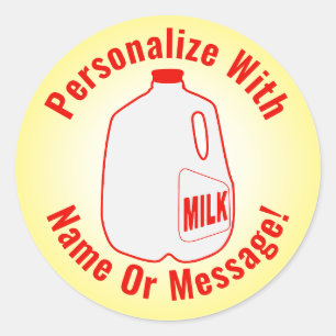 Milk Jug Classic Round Sticker