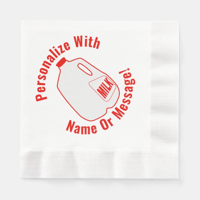 Milk Jug Napkin (Front)