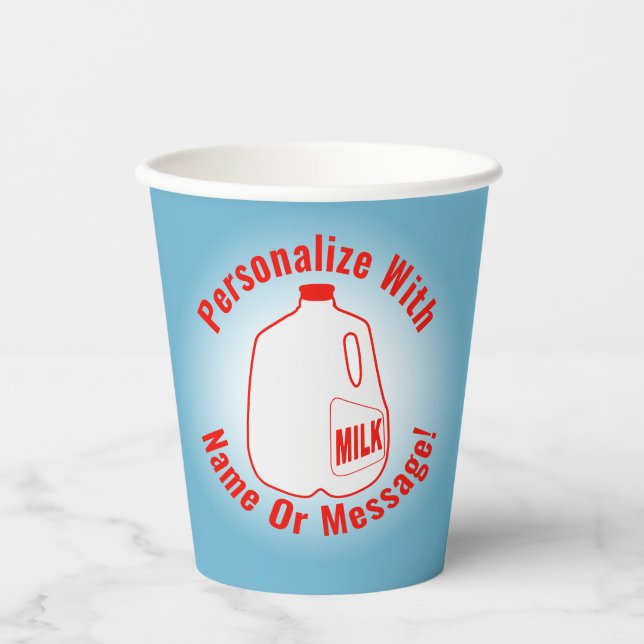 Milk Jug Paper Cups (Front)