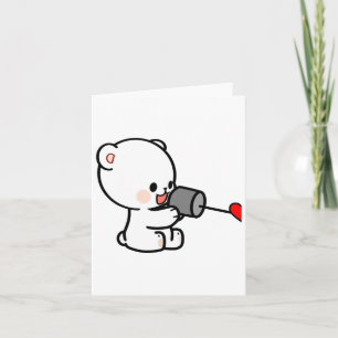 Milk Mocha Couple Valentine Design 1  Card