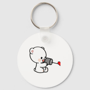 Milk Mocha Couple Valentine Design 1 Key Ring