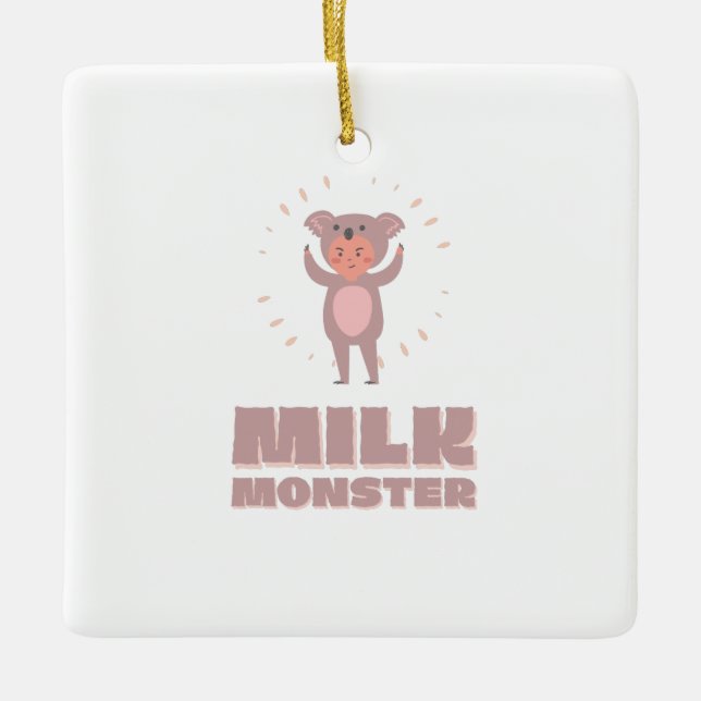 Milk monster ceramic ornament (Front)