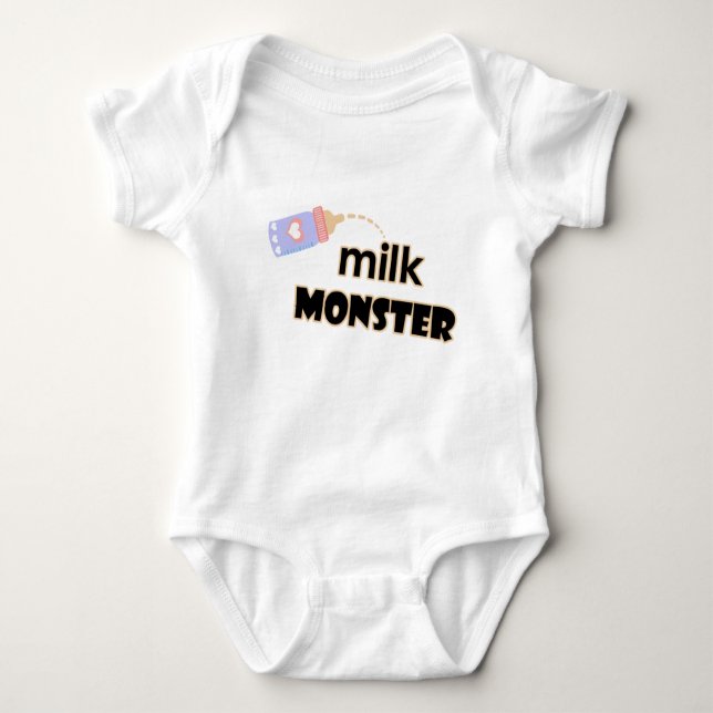 Milk Monster Newborn Romper Baby Bodysuit (Front)