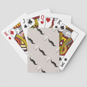 Milk Moustache Creme Playing Cards