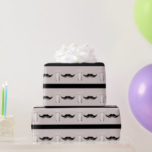 Milk Moustache Creme Wrapping Paper