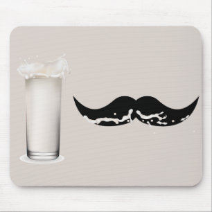Milk Mustache Creme Mouse Pad