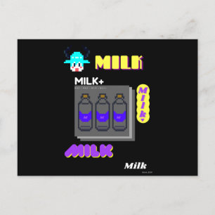Milk party postcard