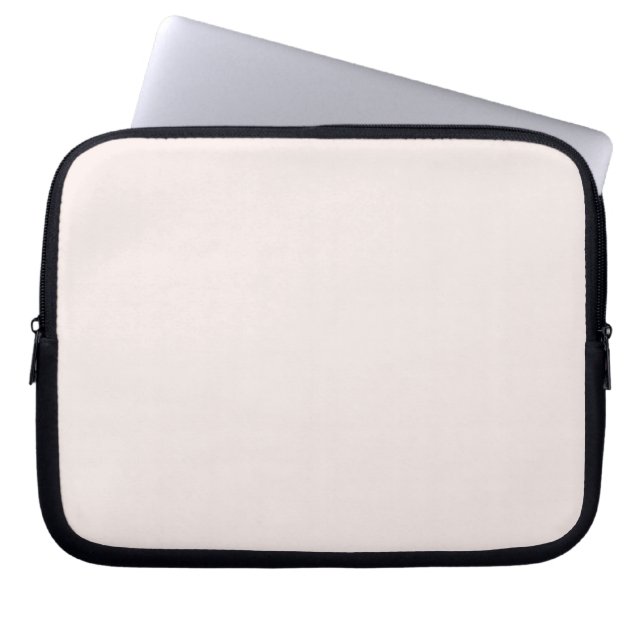 milk pink solid  laptop sleeve (Front)