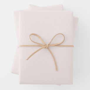 milk pink solid wrapping paper sheet