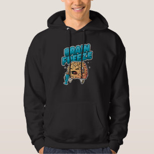 Milk Shake Cold Brain Ice Cream Brain Freeze Hoodie