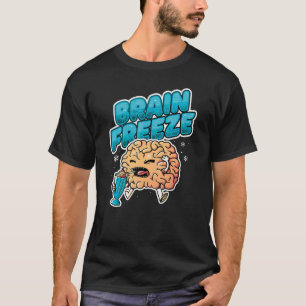 Milk Shake Cold Brain Ice Cream   Brain Freeze T-Shirt