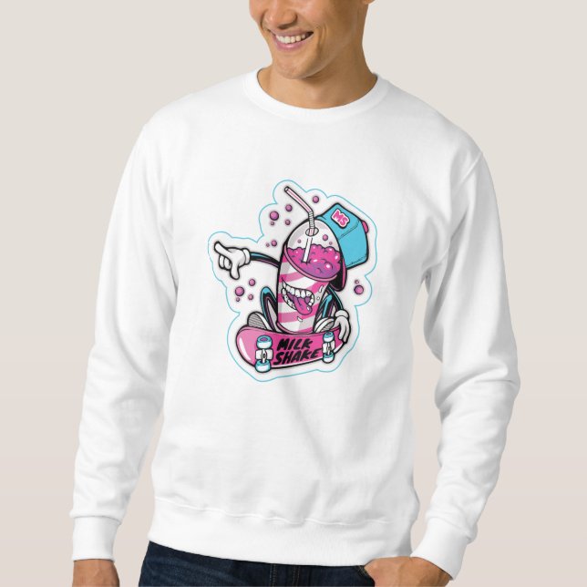 Milk Shake Skateboard Sweatshirt (Front)
