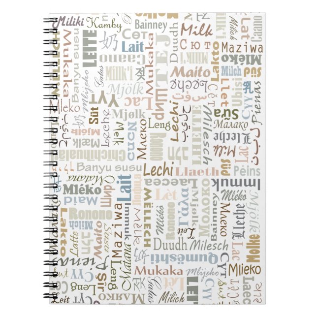 Milk Spiral Notebook (Front)