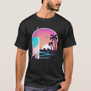 Milk Synthwave 80s Retrowave Aesthetic T-Shirt