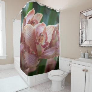 Milk Tea Orchid Shower Curtain