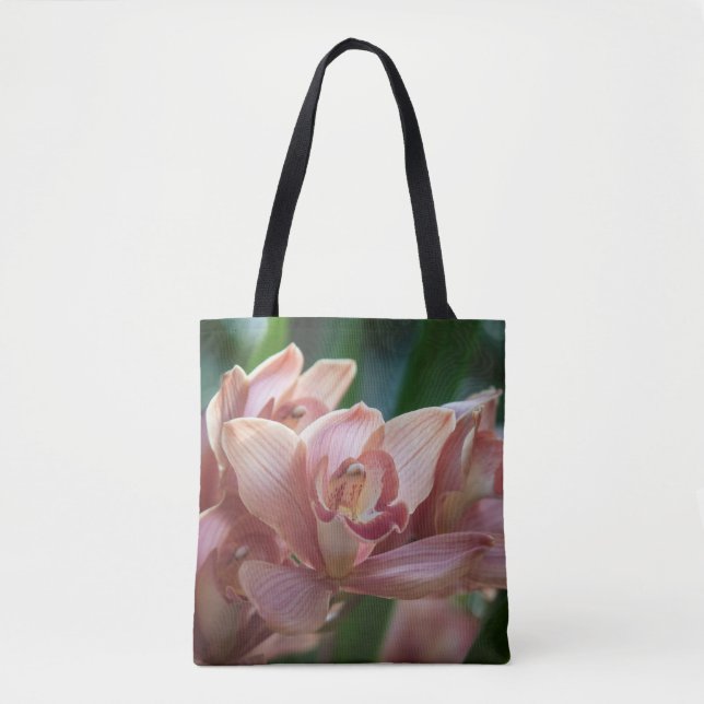 Milk Tea Orchid Tote Bag (Front)