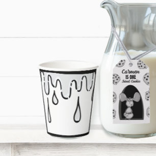 Milk Two Dimensional Comic Birthday Party  Paper Cups