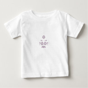 Milk White Classic Rose decorative design Baby T-Shirt