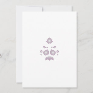 Milk White Classic Rose decorative design Invitation