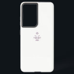 Milk White Classic Rose decorative design Samsung Galaxy Case<br><div class="desc">Phone Case</div>