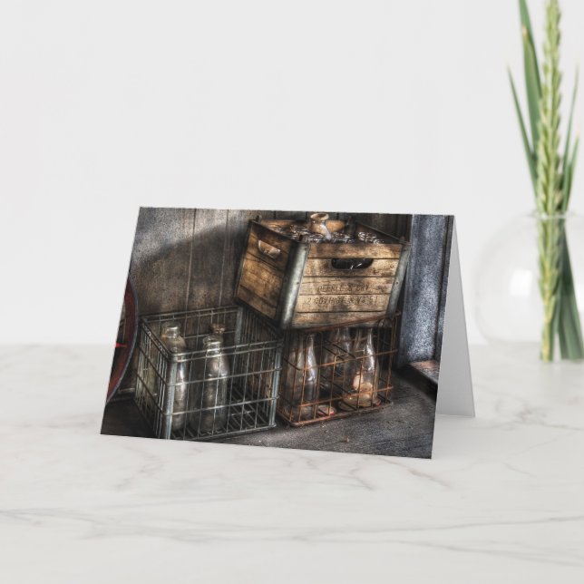 Milkman - Bottles in Boxes Holiday Card (Front)