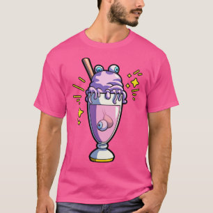 Milkshake And Monster Eyes Pastel Goth Aesthetic F T-Shirt