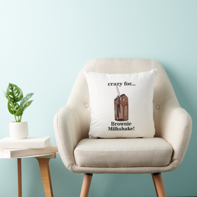 Milkshake Crazy For Brownie Milkshake  Cushion (Chair)